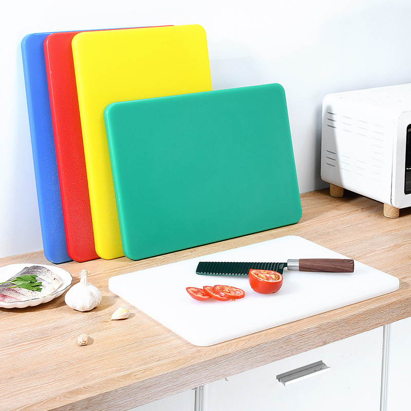 Colorful Meat Fruit Vegetable Kitchen Chopping PE HDPE Plastic Cutting Kitchen Boards