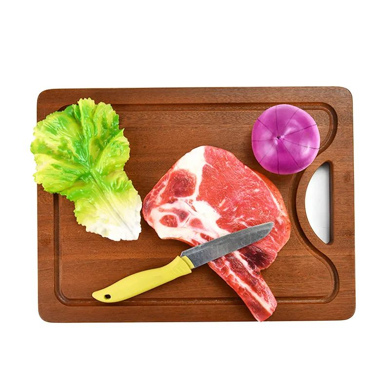 18X12inch Extra Large Organic Bamboo Wooden Cutting Board with Drip Groove