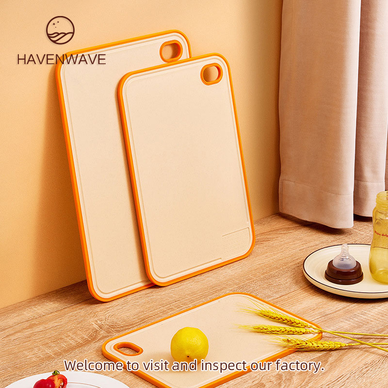 Wheat Fiber Zinc Ion Antibacterial Double Sided Non Slip Kitchen Chopping Board