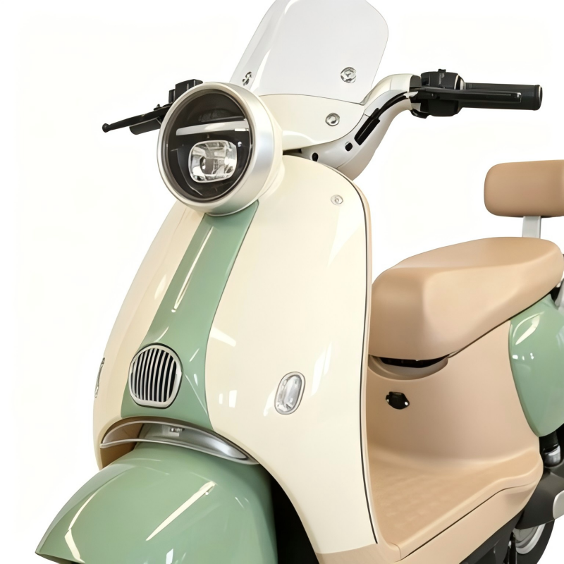 vintage macaron electric scooter detail 21