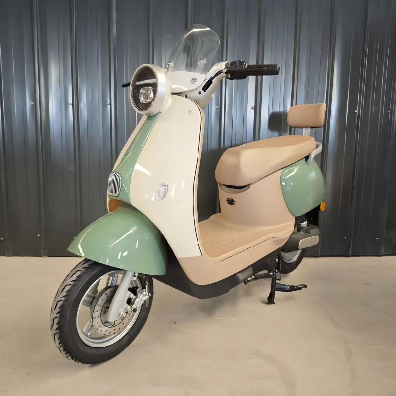vintage macaron electric scooter detail 4
