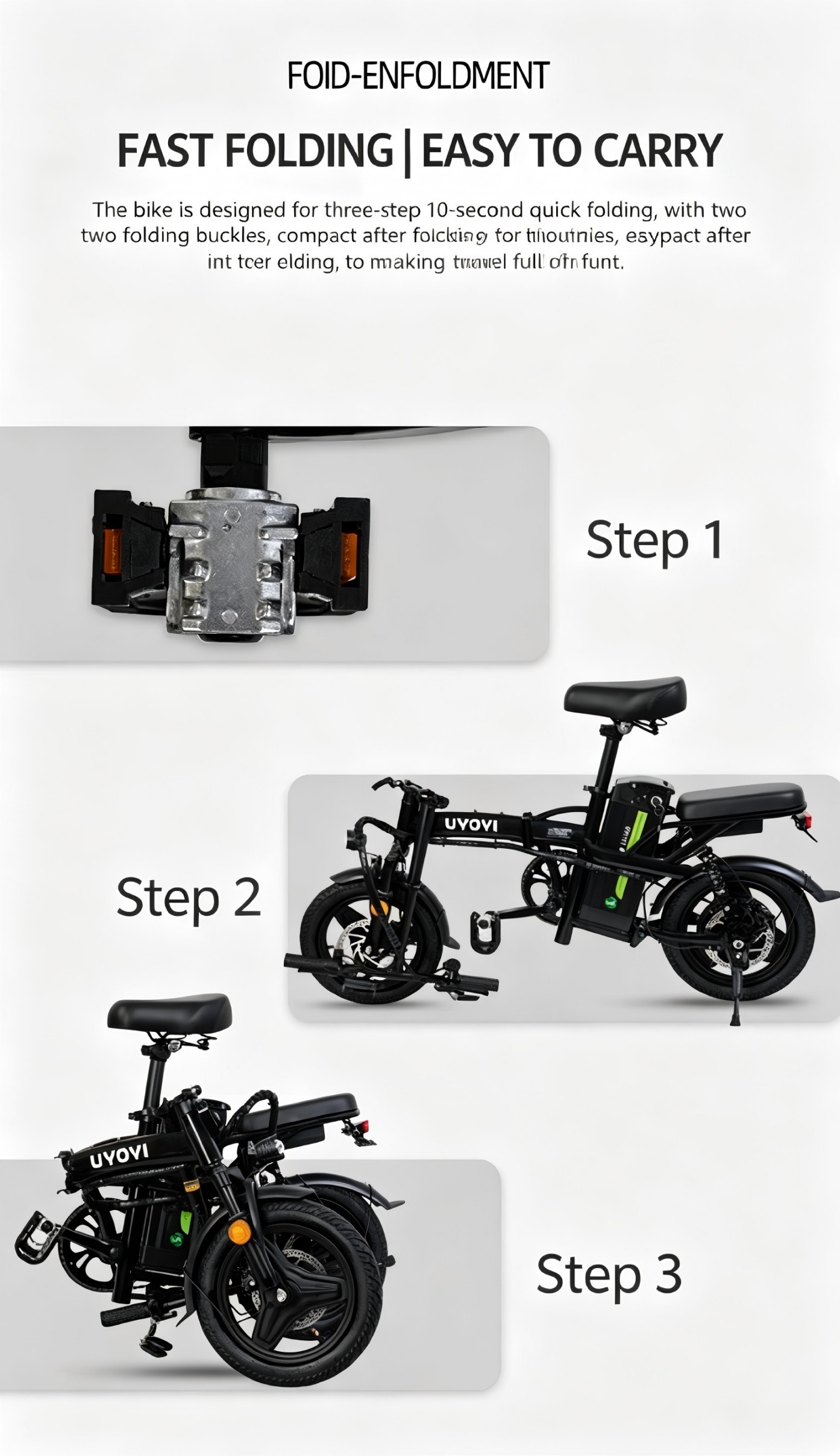 Foldable Electric Bike Detail 4
