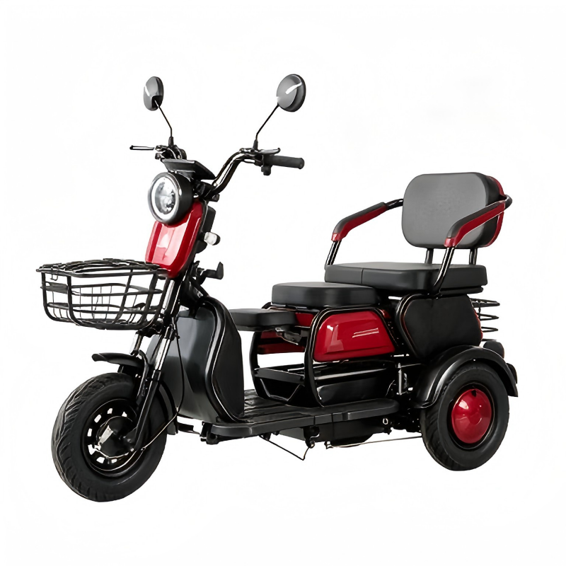 Family Multi-use Electric Tricycle Front View