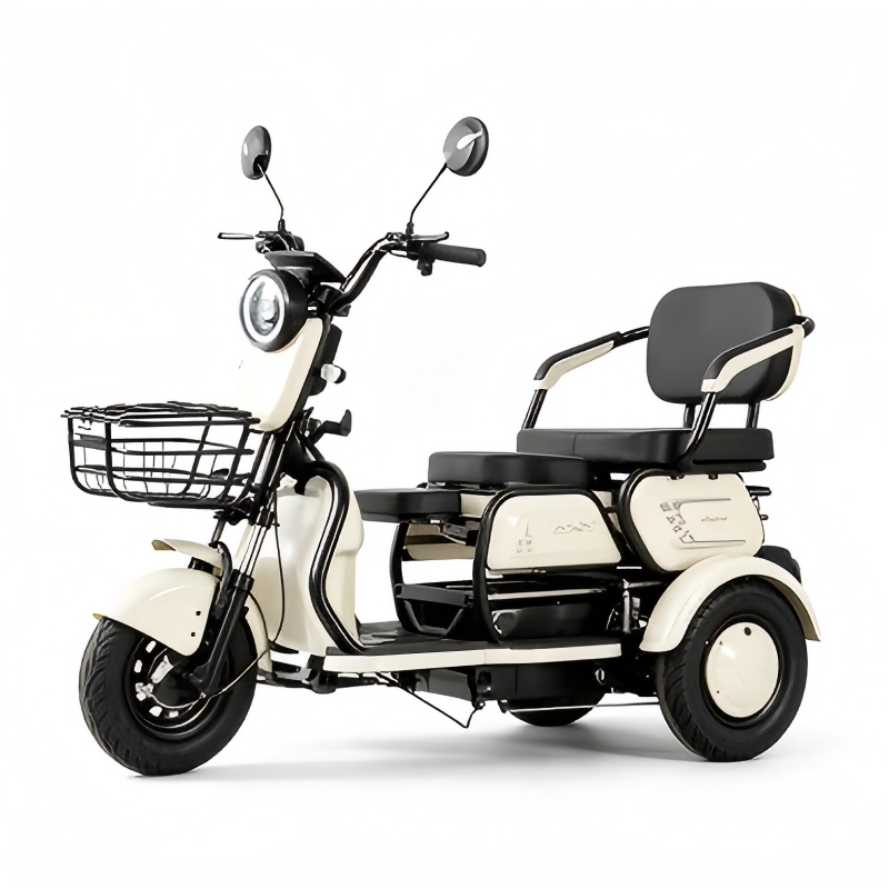 Family Multi-use Electric Tricycle Side View