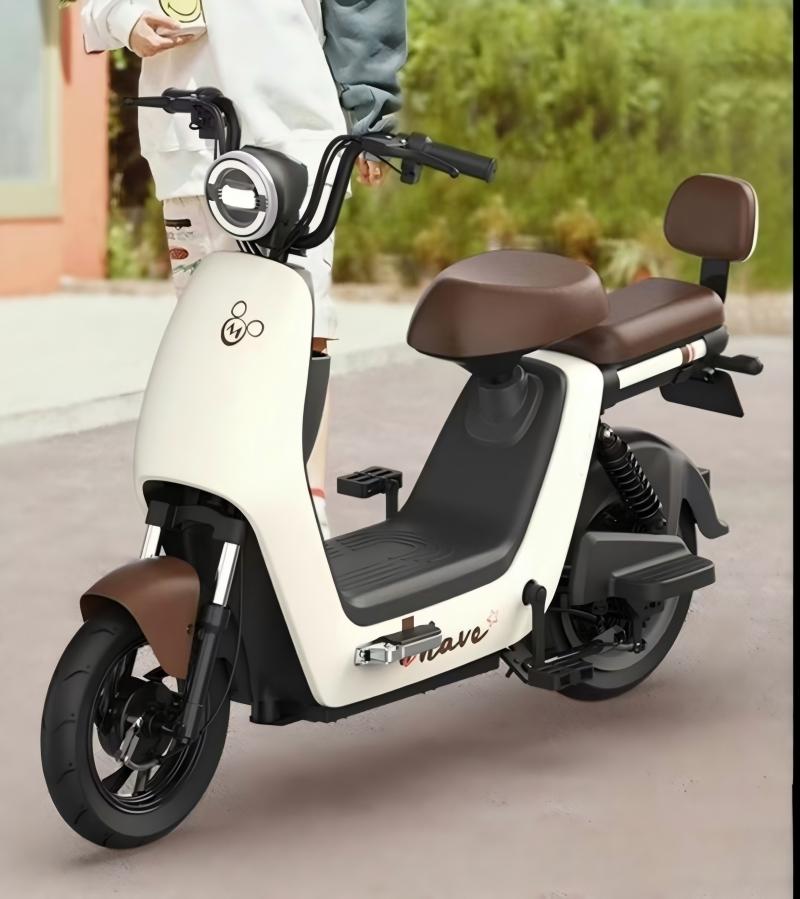 Two-Seater Commute E-Bike Side View