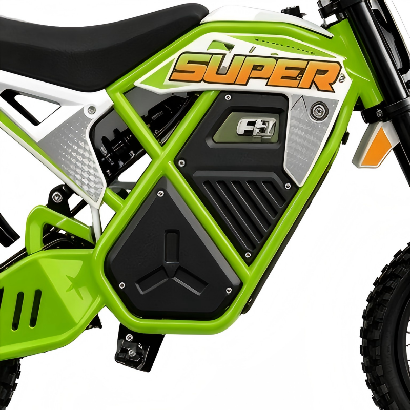 Electric dirt bike testing trail