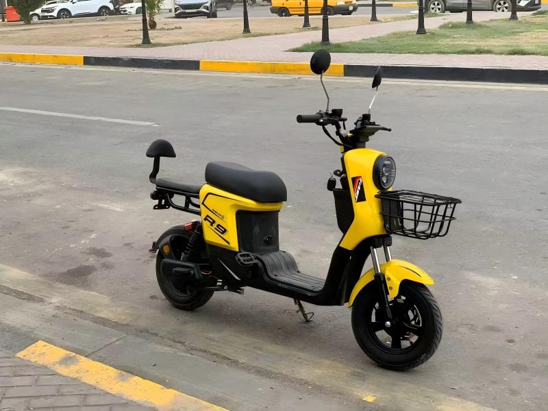 R9 cargo electric scooter side view