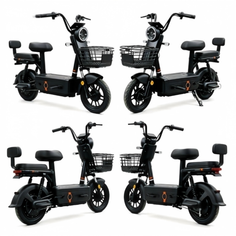 Electric bike rear shock absorption structure