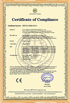 Compliance Certificate 3