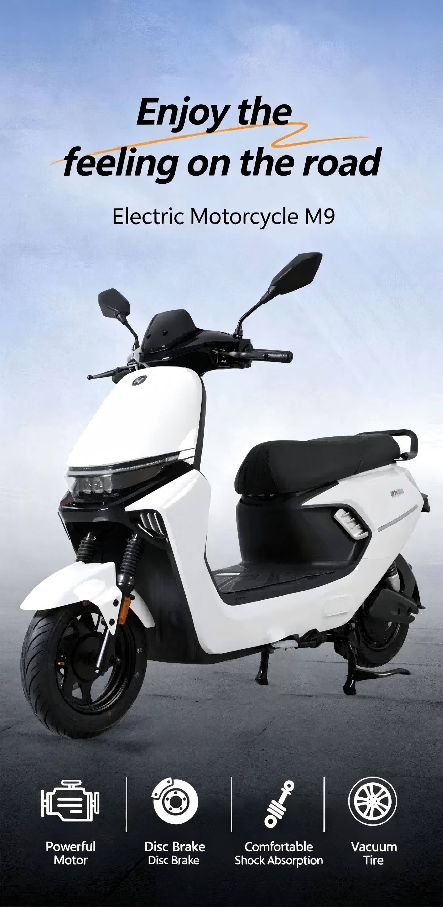 M9 Electric Scooter details 1
