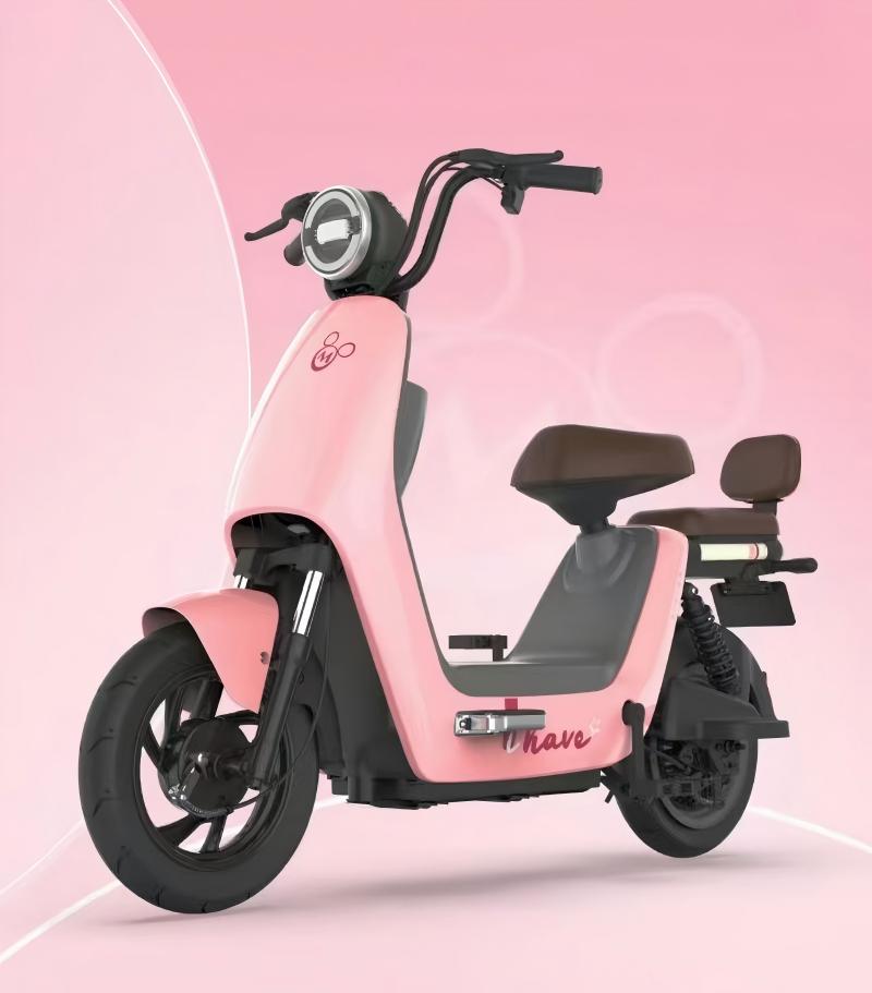 Two-Seater Commute E-Bike Front View