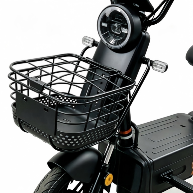 Thickened metal storage basket front view