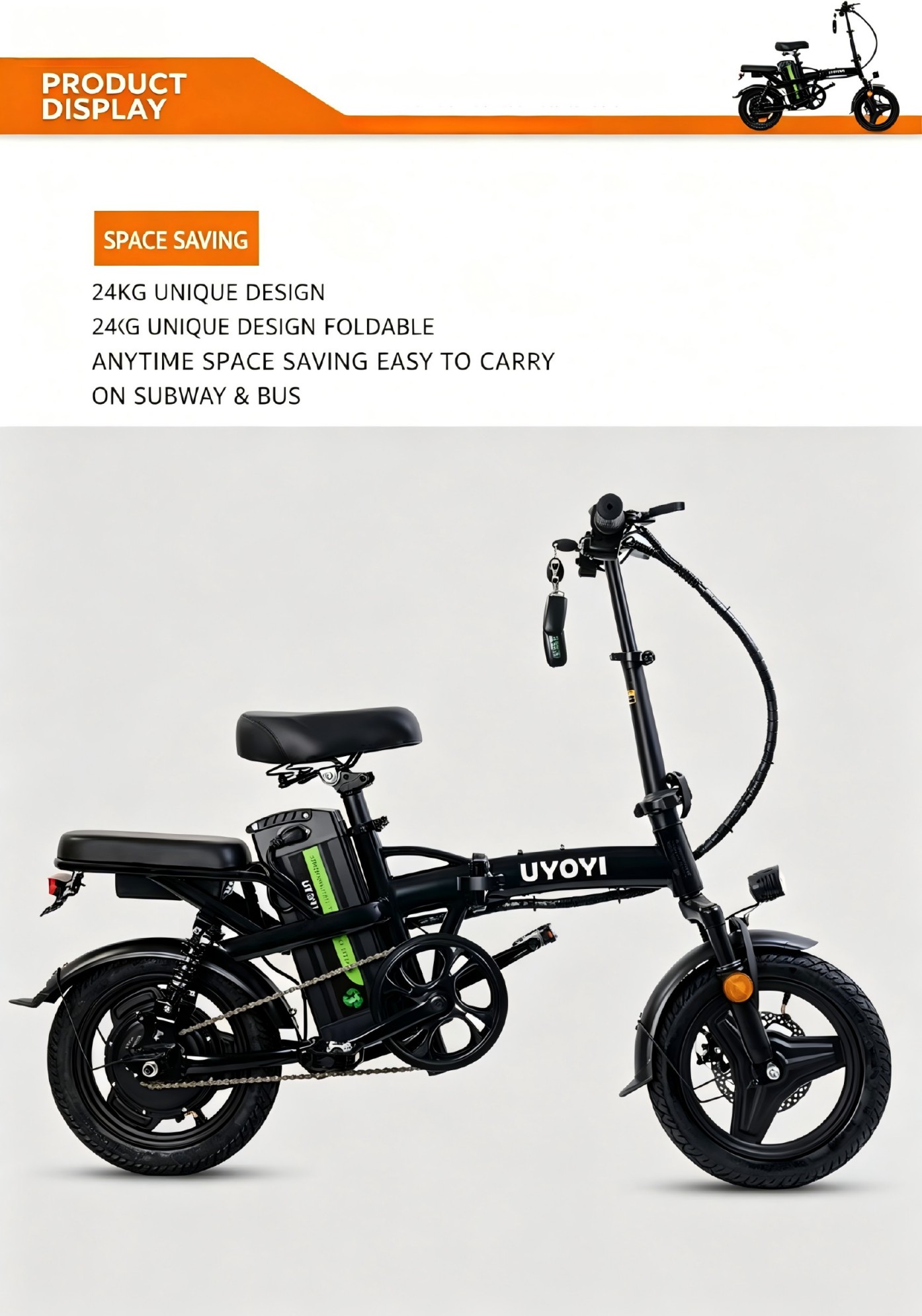 Foldable Electric Bike Detail 8