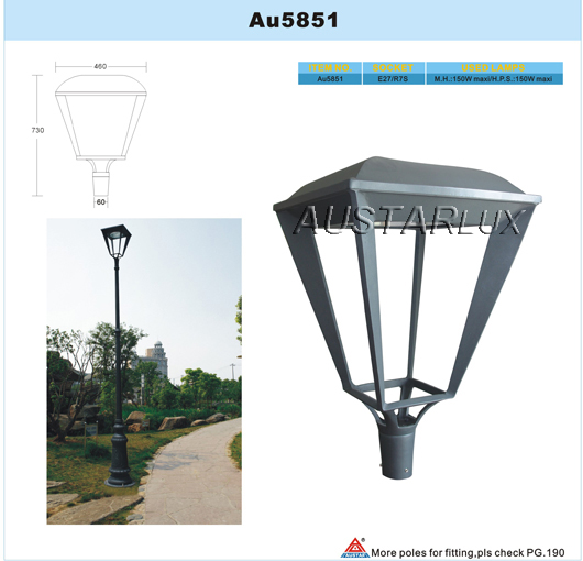 AU5851 Luminaire Parts Diagram