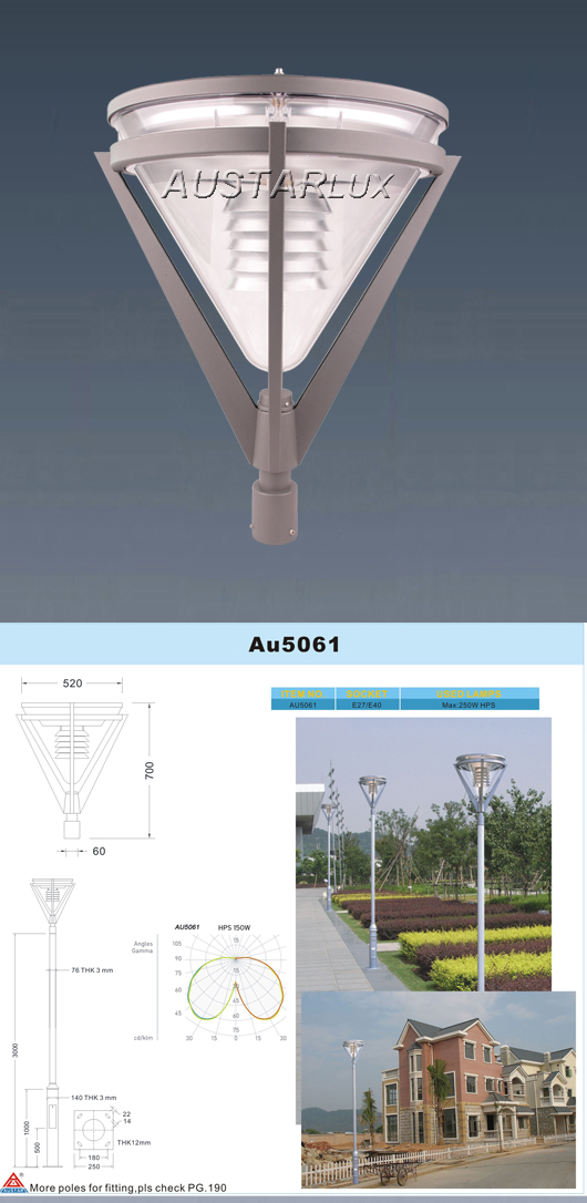 AU5061 Luminaire technical configuration and parts