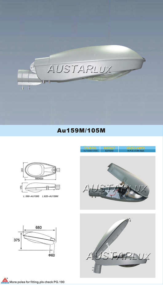 AU105M Luminaire Diagram