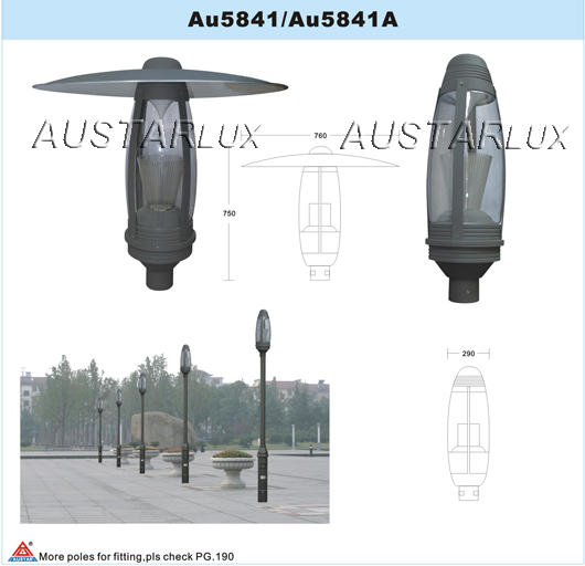 AU5841 and AU5841A Luminaires Structure Diagram