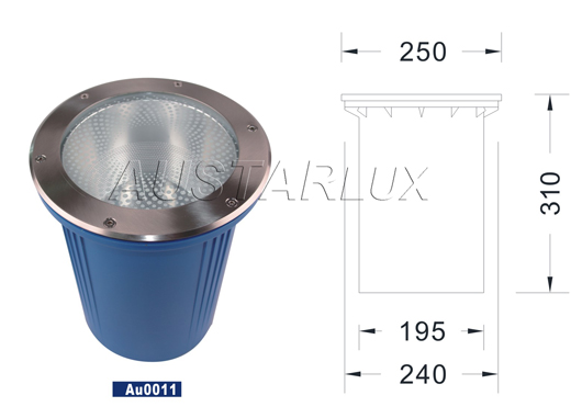 AU0011 Luminaire Component Diagram