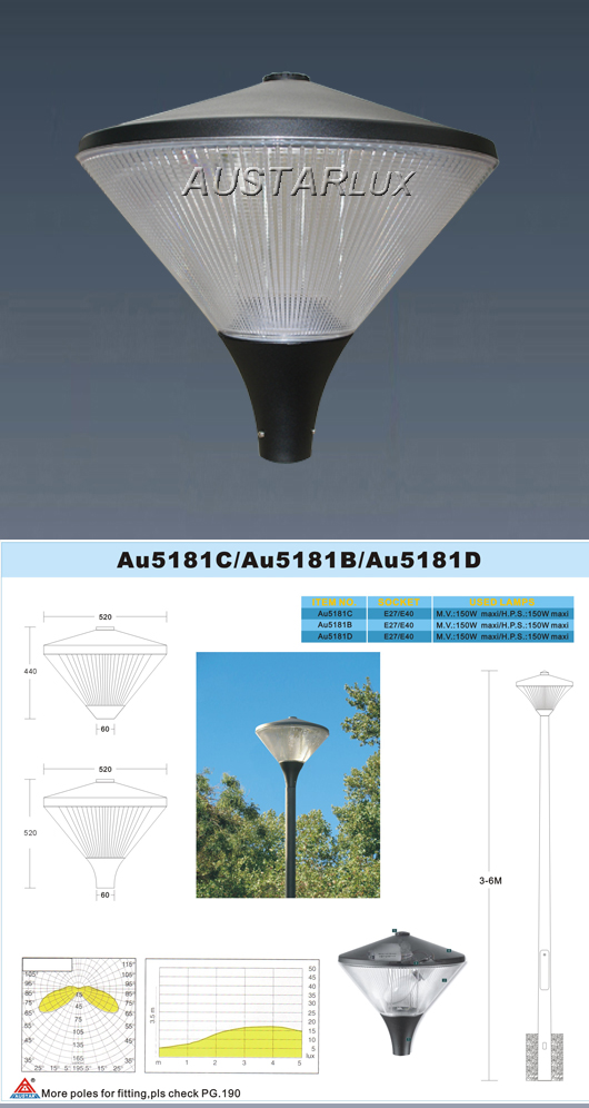 AU5181B,C luminaire details