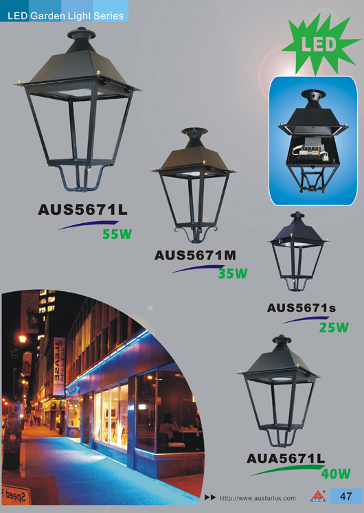 Lighting application display