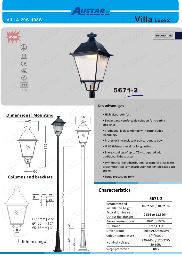 AU5671 Villa Lamp