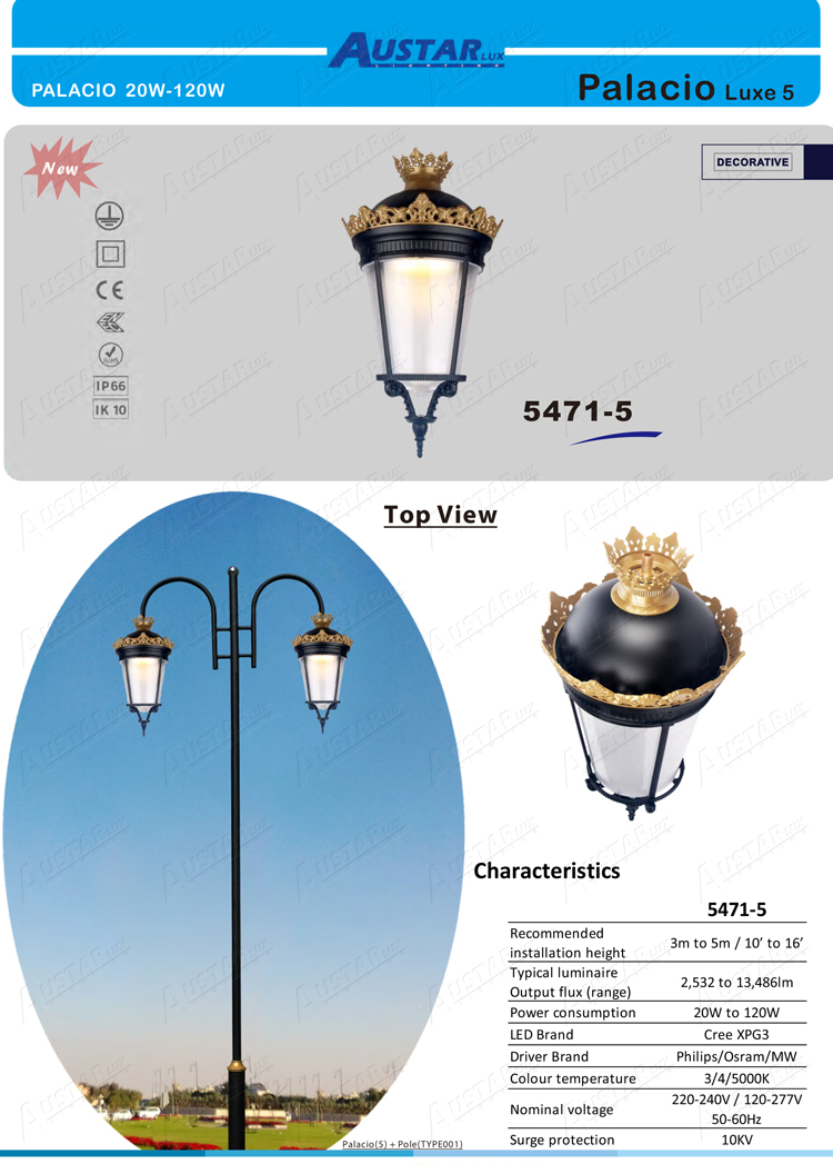 Classic Pendant Light AU5471-05