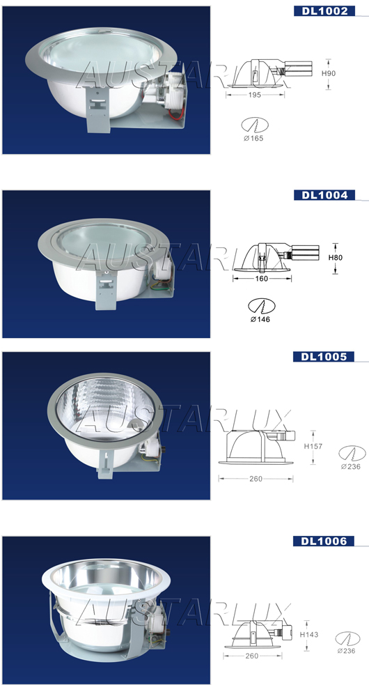 Recessed Halogen and Metal-Halide Lamp