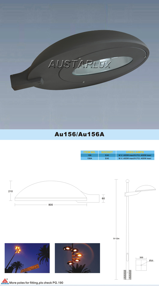AU156 and AU156A Luminaire Technical Detail
