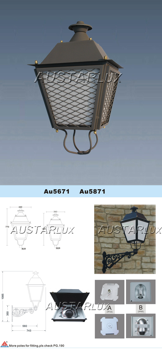 AU5871A Luminaire detailed structural design