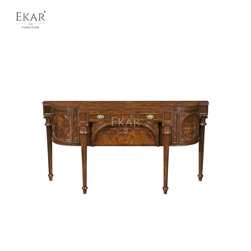 Ekar Winston Heritage Luxury Console Traditional English Style Entryway Cabinet Foshan Custom Furniture Ek-Ms-Dx021