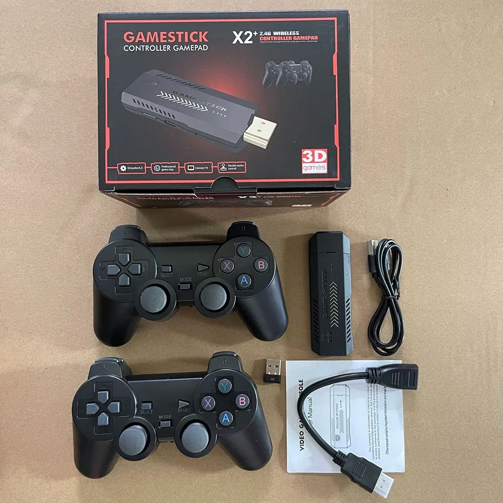 X2 Video Game Console 4K HD Retro TV Stick Gd10 Plus Built-in 30000+ Games