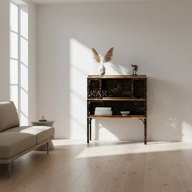 Luxury Console Hand-Painted Cabinet View 3