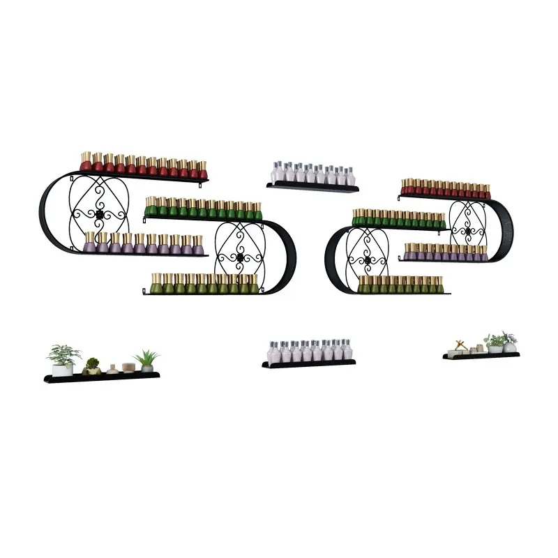 Fixed Wall Floating Wall Mount Commercial Floating Commodity Metal Wall Shelf