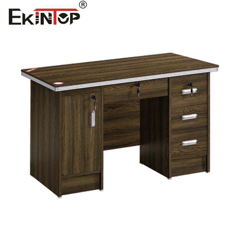 Ekintop Modern Wooden Furniture Cheap Simple Home Computer Executive Work Small Work Office Desks with Drawers