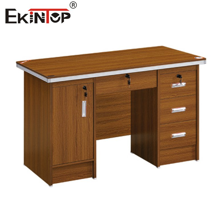 Ekintop Modern Wooden Furniture Cheap Simple Home Computer Executive Work Small Work Office Desks with Drawers