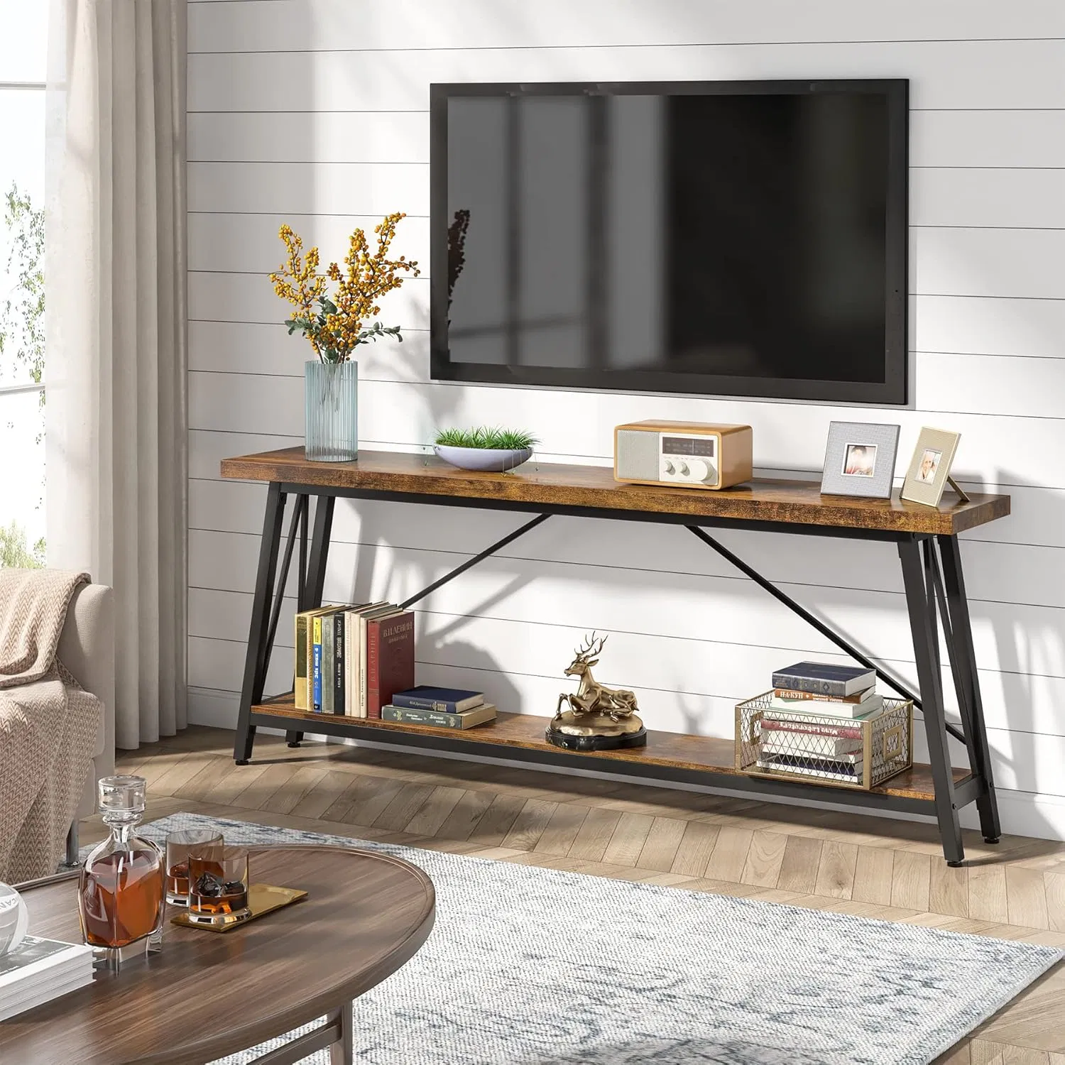 Home Fashion High Quality Long Entryway Console Desk for Living Room