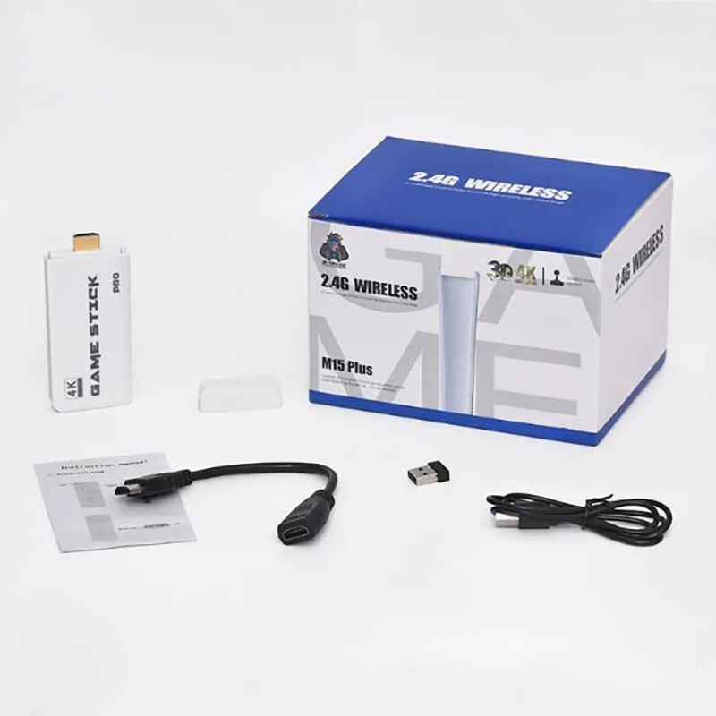 M15 Box Game Stick HD 4K Retro Arcade Gaming Console with 2 Controller for PS1/Gba/Nes TV Game Console