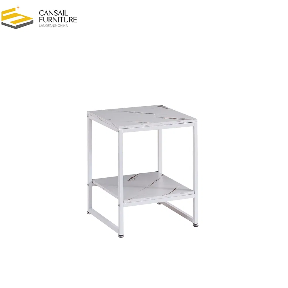 Modern Bedside Table Black Side Table with Ribbed Effect Side Table Nightstand