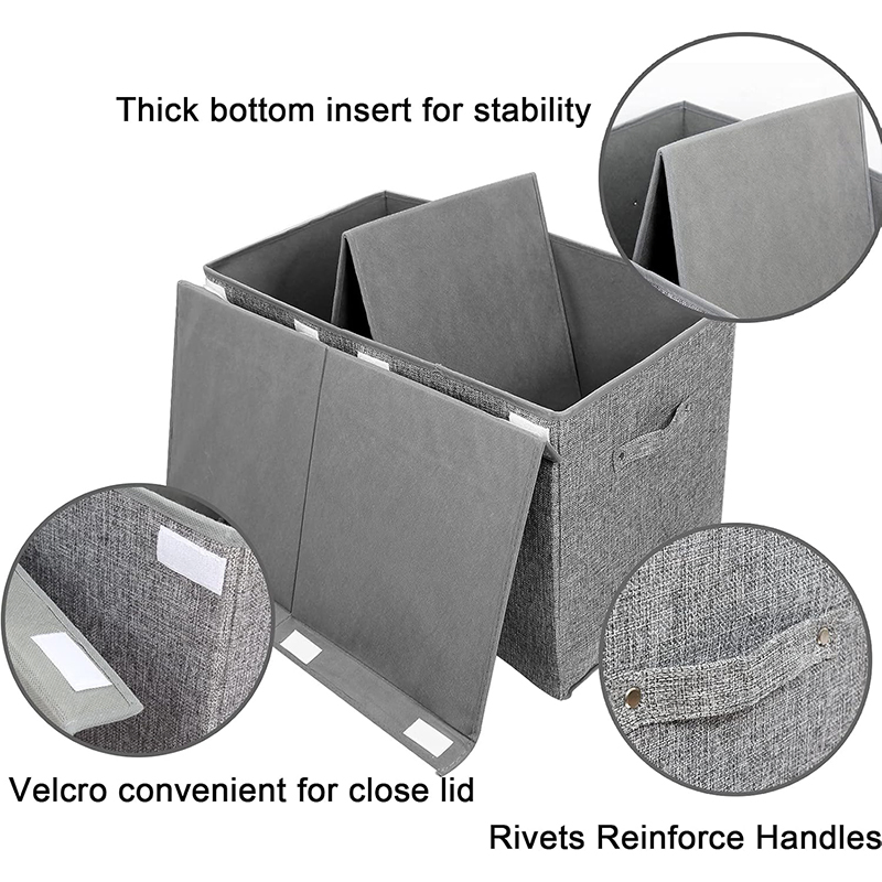 Multi-Compartment Toy Storage Organizer with Flip Lid for Home &amp; Playroom