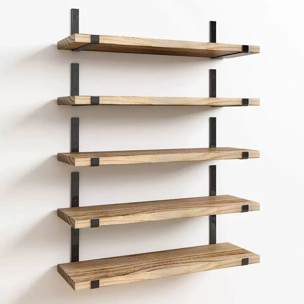 Rustic Wooden Floating Shelves 1