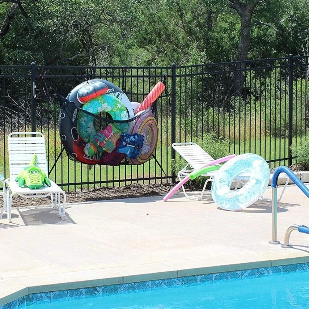 Mesh Beach Bag Foldable Toy Organizer Large Hanging Pool Storage Bl19917