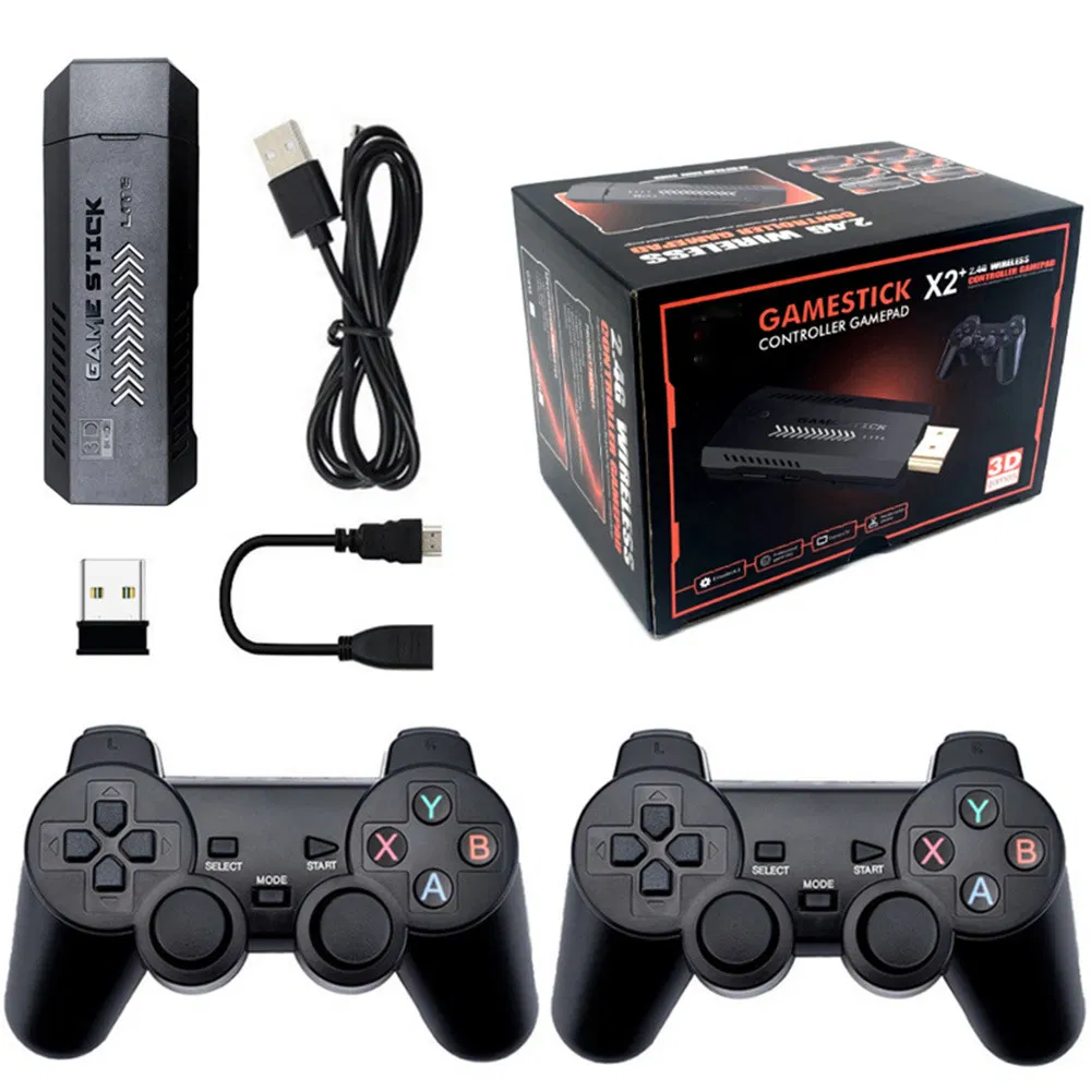 X2 Video Game Console 4K HD Retro TV Stick Gd10 Plus Built-in 30000+ Games