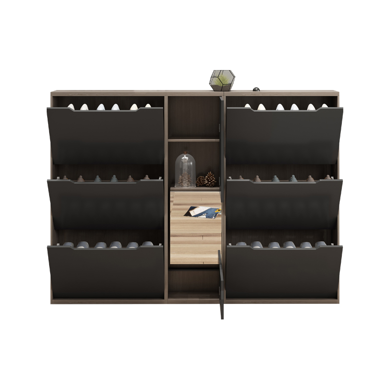 Quality Wholesale Modern Living Room Furniture Storage MFC Melamine Shoe Rack Cabinet