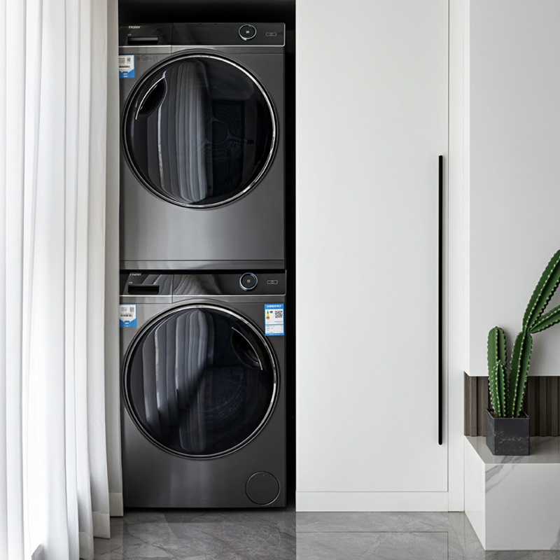 Luxury Design Plywood Compact Laundry Room Cabinet in Wall Bathroom Laundry Cabinet and Washing Machine Storage for Modern Apartment Use