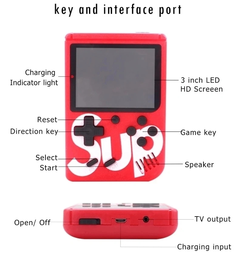 Drop Shipping 400-in-One Sup Manufacturer TV Handheld Hand Held Game Consoles