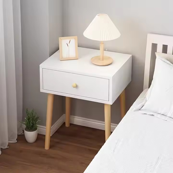 Bedroom Furnitures Nordic Style Hotel Bedroom Furniture Bedside Table White Small Black Nightstand