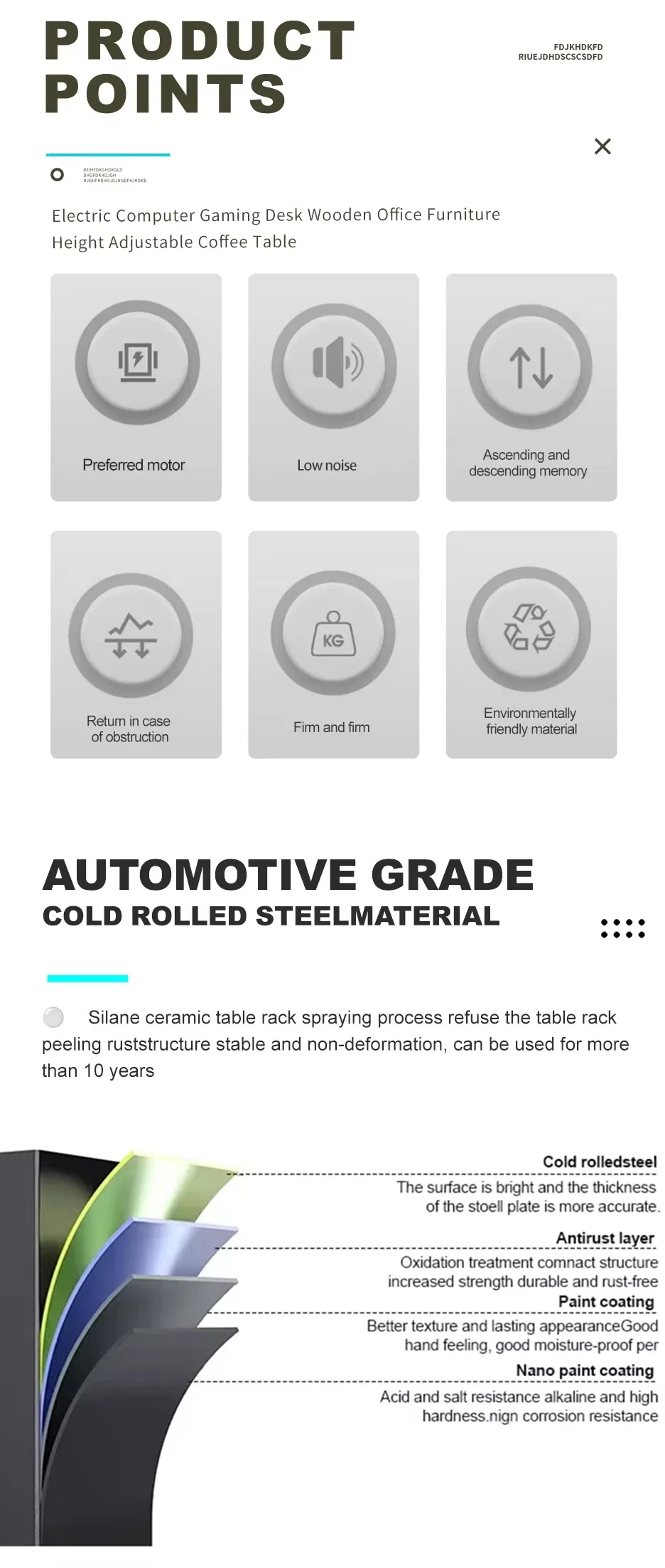 Full Specifications Chart