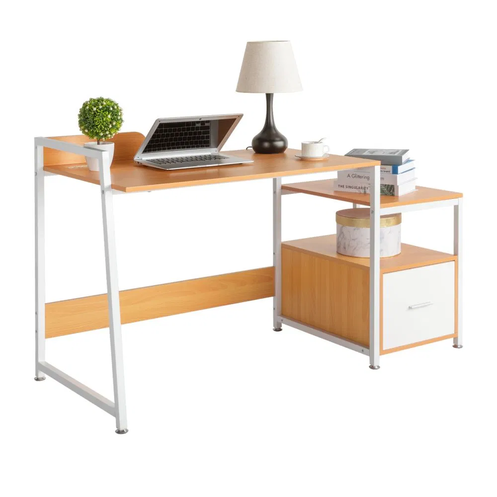 Sleek Computer Desk for Home Office Workstation with Storage Drawer