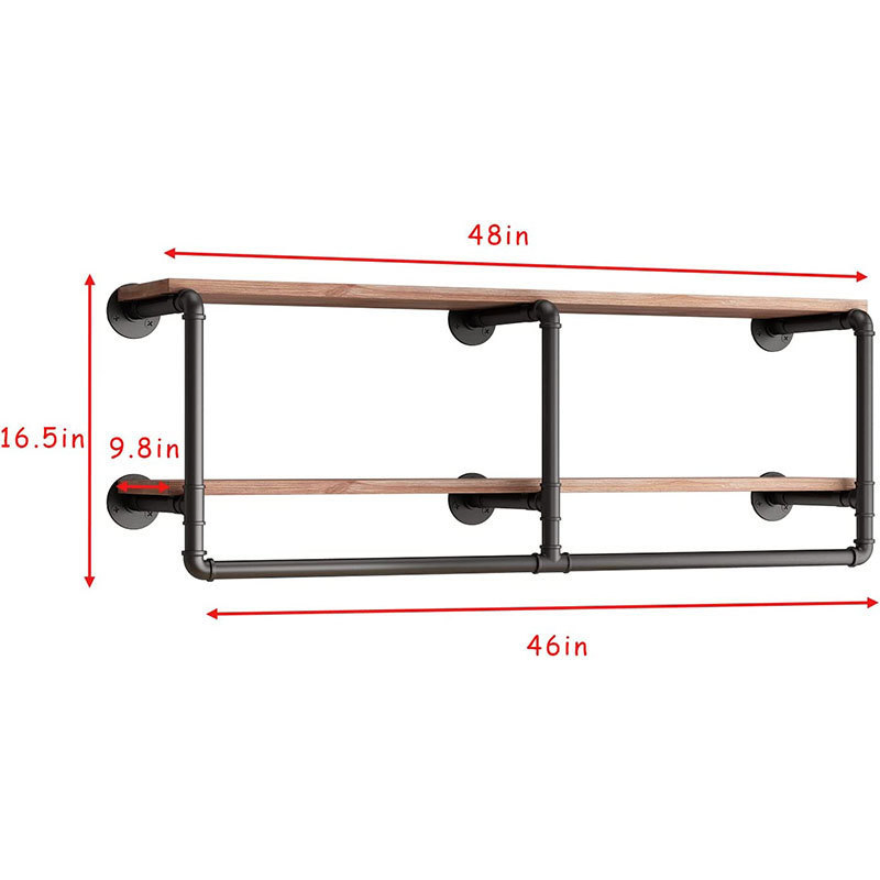 Rustic Wood Floating Wall Shelves for Home Dé Cor Mi30275