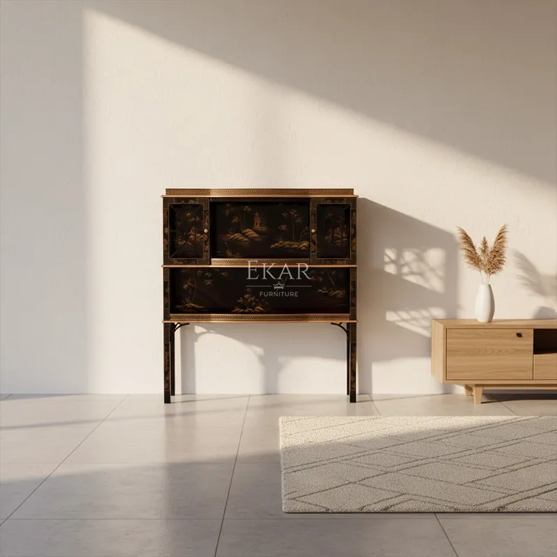 Luxury Console Hand-Painted Cabinet View 4